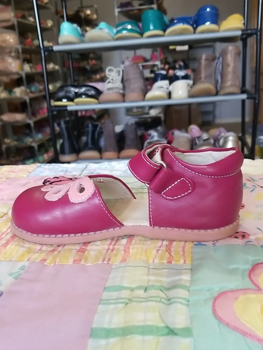 Matilda Jane Livie & Luca Leather Mary Jane Shoes Size 12 Petals